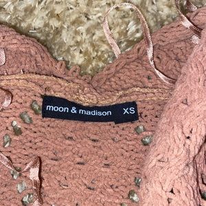 NWOT Moon & Madison Open Knit duster